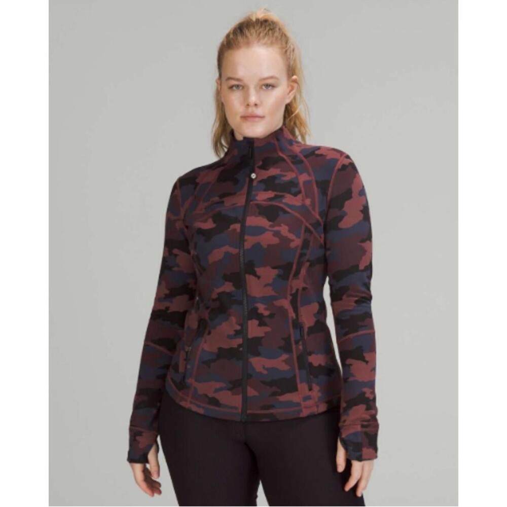 Lululemon Athletica Pink and Black Camouflage Ski Jacket